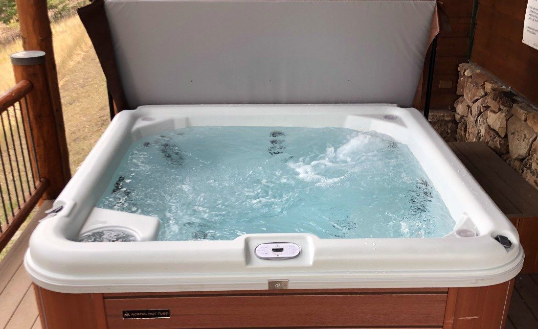 Crystal-clear, freshly balanced spa water after a Purity service visit